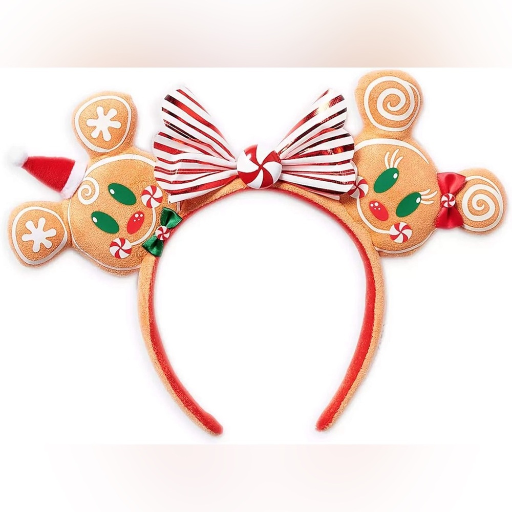 NWT Disney Parks Minnie Ears Headband - Christmas 2020 Gingerbread Man